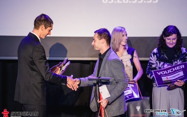 Paweł Miziarski - organizator StoneMan Triathlon 2023 na gali podsumowującej sezon